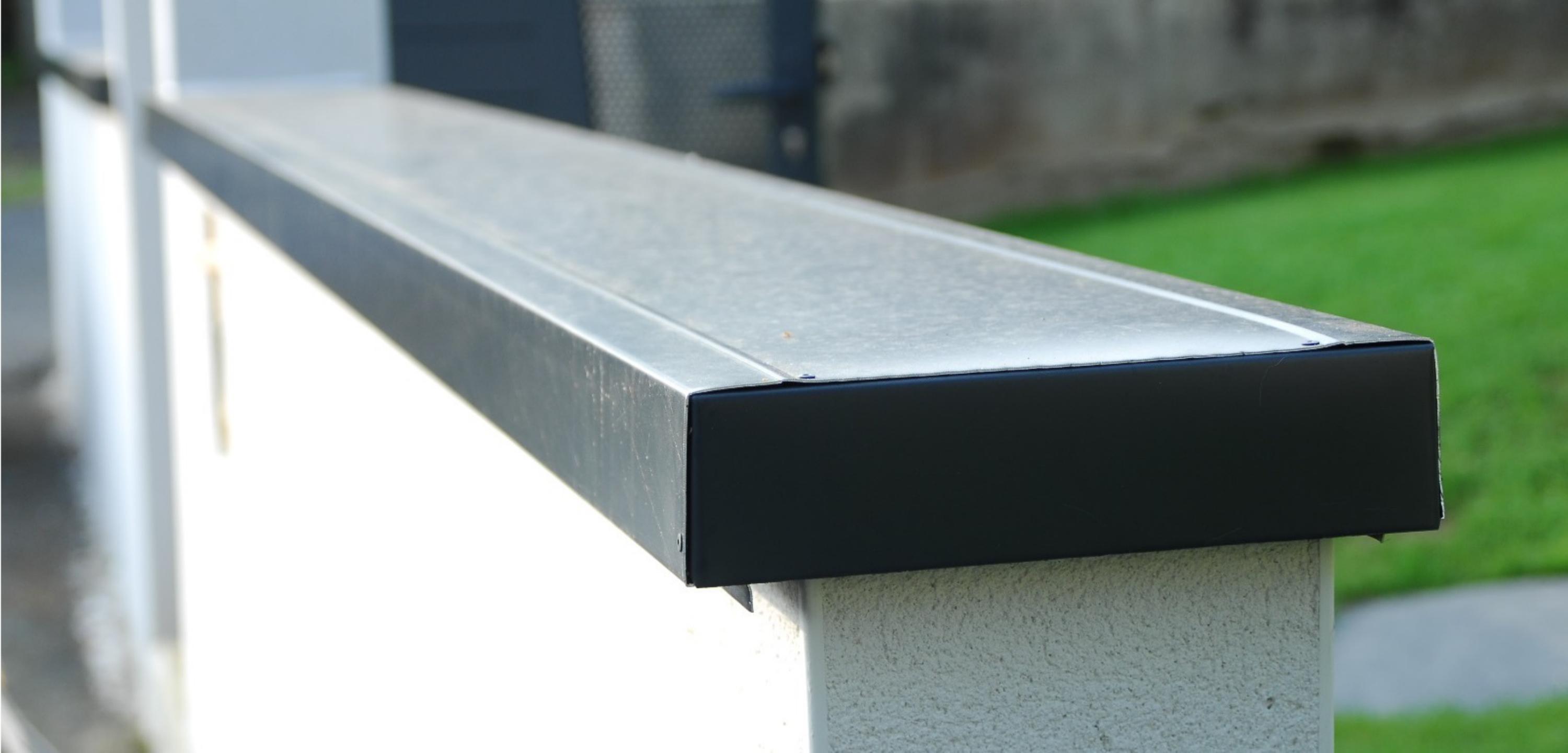 Couvertine continue cloture muret